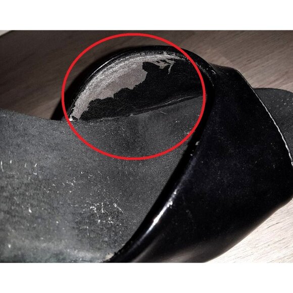 Pleaser KISS-209 Black Ankle Strap Stiletto Platform High Heels Size 7 PLS READ! - Picture 8 of 16